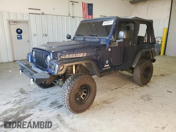 2006 Jeep Wrangler SE with VIN 1J4FA29126P705827, listed as a Copart auction lot 82226674 with 165,632 mi miles and Salvage Title. Bid and sale history available at carsss.com. Image 1.