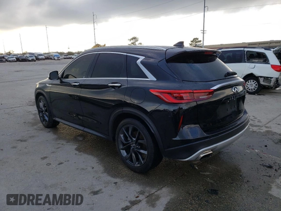 2019 Infiniti QX50 LUXE with VIN 3PCAJ5M1XKF114903, listed as a Copart auction lot 39290143 with 48,778 mi miles. Bid and sale history available at carsss.com. Image 2.