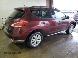 2013 Nissan Murano SV with VIN JN8AZ1MW4DW304888, listed as a Copart auction lot 44123955 with 134,020 mi miles and Salvage Title. Bid and sale history available at carsss.com. Image 3.