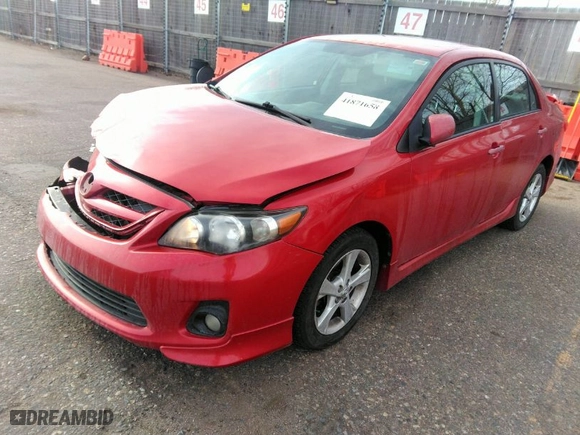 2012 Toyota Corolla L with VIN 2T1BU4EE0CC907527, listed as a IAAI auction lot 41871658 with 112,322 mi miles. Bid and sale history available at carsss.com. Image 2.