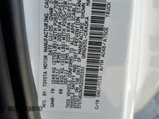 2005 Toyota Tacoma PreRunner z VIN 5TETU62N35Z035331, wystawiony jako Copart lot #55349105 z przebiegiem 615 793 mil mil oraz Szkoda całkowita • Salvage title. Historia ofert i sprzedaży dostępna na DreamBid. Obrazek 12.
