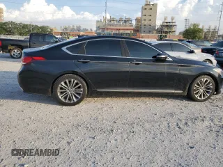 2016 Hyundai Genesis 3.8L with VIN KMHGN4JE2GU115151, listed as a Copart auction lot 54829855 with 170,091 mi miles and Salvage Title. Bid and sale history available at DreamBid. Image 3.