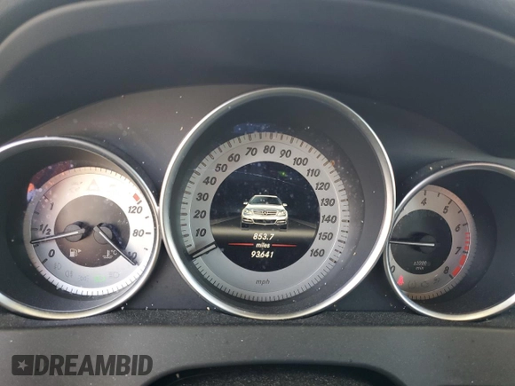 2013 Mercedes-Benz C 250 Sport with VIN WDDGF4HB4DA763879, listed as a Copart auction lot 53202615 with 93,641 mi miles and Salvage Title. Bid and sale history available at carsss.com. Image 9.