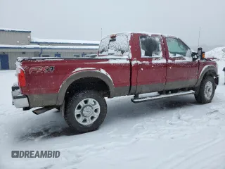 2015 Ford Super Duty F-250 SRW Lariat with VIN 1FT7W2B60FEC94554, listed as a Copart auction lot 45032695 with 0 mi miles and Salvage Title. Bid and sale history available at carsss.com. Image 3.