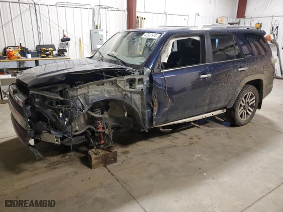 2019 Toyota 4Runner SR5 with VIN JTEBU5JR9K5712466, listed as a Copart auction lot 42027974 with 64,778 mi miles and Salvage Title. Bid and sale history available at carsss.com. Image 1.