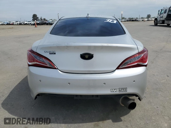 2013 Hyundai Genesis Coupe Grand Touring with VIN KMHHU6KJ6DU104759, listed as a Copart auction lot 54360995 with Not provided miles and Salvage title. Bid and sale history available at DreamBid. Image 6.