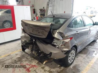 2017 Hyundai Accent SE with VIN KMHCT4AE1HU372999, listed as a IAAI auction lot 41156613 with 111,880 mi miles. Bid and sale history available at carsss.com. Image 6.