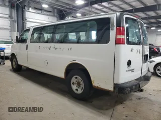 2007 Chevrolet Express Passenger z VIN 1GAHG39U571248683, wystawiony jako Copart lot #41487325 z przebiegiem 126 216 mil mil oraz Szkoda całkowita • Salvage title. Historia ofert i sprzedaży dostępna na DreamBid. Obrazek 2.
