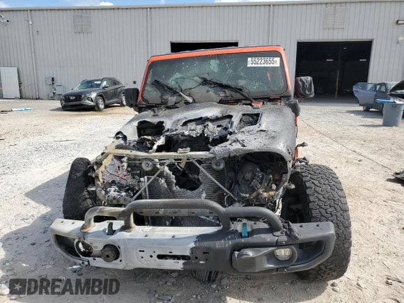 2023 Jeep Wrangler Rubicon 20th Anniversary with VIN 1C4JJXR6XPW704750, listed as a Copart auction lot 55223655 with Not provided miles and Non repairable. Bid and sale history available at DreamBid. Image 5.