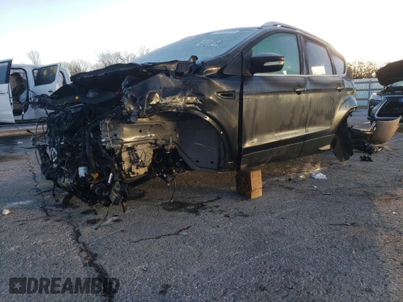 2013 Ford Escape Titanium with VIN 1FMCU0J99DUC23775, listed as a Copart auction lot 84480614 with 0 mi miles and Salvage Title. Bid and sale history available at carsss.com. Image 1.