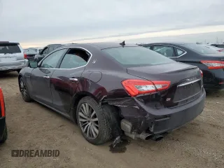 2015 Maserati Ghibli S Q4 with VIN ZAM57RTA1F1145377, listed as a Copart auction lot 43502375 with 58,046 mi miles and Salvage Title. Bid and sale history available at carsss.com. Image 2.