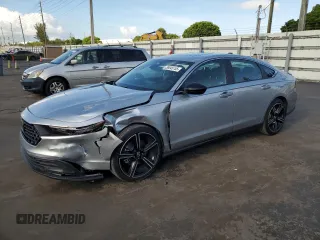 2025 Honda Accord Sport with VIN 1HGCY2F57SA023634, listed as a Copart auction lot 59045155 with 7,861 mi miles and Salvage title. Bid and sale history available at DreamBid. Image 1.