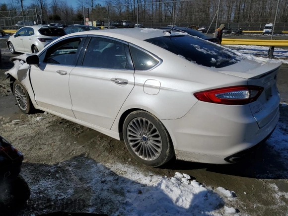 2016 Ford Fusion Titanium with VIN 3FA6P0K93GR287108, listed as a Copart auction lot 87905495 with 91,184 mi miles and Salvage Title. Bid and sale history available at DreamBid. Image 2.