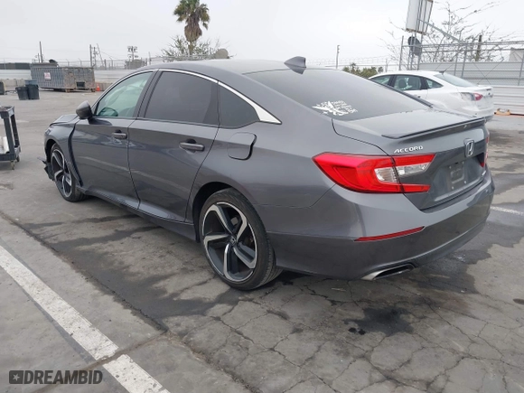 2020 Honda Accord Sedan Sport with VIN 1HGCV1F37LA067877, listed as a IAAI auction lot 41867556 with 79,918 mi miles. Bid and sale history available at carsss.com. Image 3.