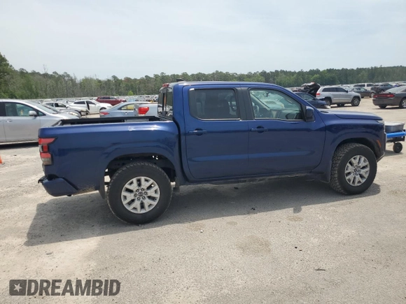 2022 Nissan Frontier S with VIN 1N6ED1EK2NN605154, listed as a Copart auction lot 57241055 with 33,989 mi miles and Salvage title. Bid and sale history available at DreamBid. Image 3.