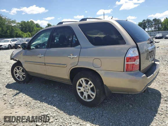 2006 Acura MDX Touring w/Navi with VIN 2HNYD18896H539092, listed as a Copart auction lot 57190874 with 0 mi miles and Salvage Title. Bid and sale history available at carsss.com. Image 2.