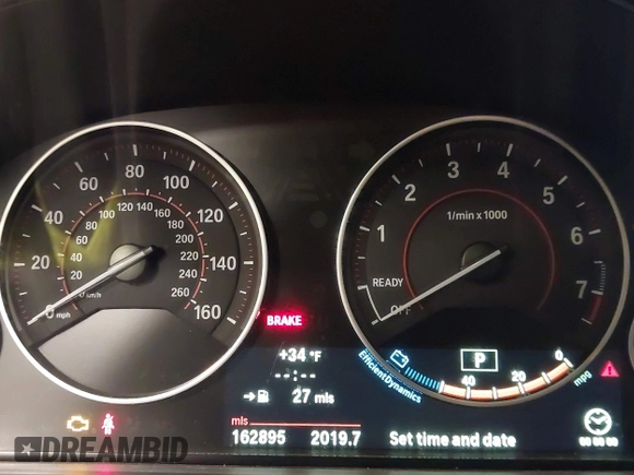 2013 BMW 3 Series 328i xDrive with VIN WBA3B5G57DNS02815, listed as a IAAI auction lot 41643602 with 162,895 mi miles. Bid and sale history available at carsss.com. Image 7.