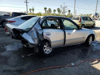 2000 Honda Civic VP with VIN 2HGEJ6614YH592338, listed as a Copart auction lot 44625655 with 124,155 mi miles and Salvage Title. Bid and sale history available at carsss.com. Image 3.