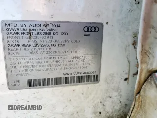 2015 Audi Q5 Premium Plus z VIN WA1LFAFP7FA063034, wystawiony jako Copart lot #60161515 z przebiegiem 150 918 mil mil oraz Czysty tytuł • Clean title. Historia ofert i sprzedaży dostępna na DreamBid. Obrazek 13.