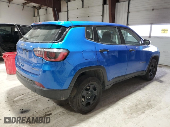 2018 Jeep Compass Sport z VIN 3C4NJDAB9JT480473, wystawiony jako Copart lot #86115104 z przebiegiem 172 171 mil mil oraz Szkoda całkowita • Salvage title. Historia ofert i sprzedaży dostępna na DreamBid. Obrazek 3.
