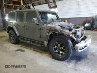 2020 Jeep Wrangler Unlimited Rubicon with VIN 1C4HJXFG2LW251956, listed as a Copart auction lot 54312505 with Not provided miles and Salvage title. Bid and sale history available at DreamBid. Image 4.