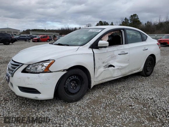 2015 Nissan Sentra S with VIN 3N1AB7AP5FY280728, listed as a Copart auction lot 47816905 with 136,301 mi miles and Salvage Title. Bid and sale history available at carsss.com. Image 1.