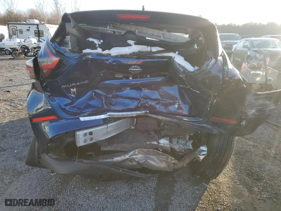 2022 Nissan Murano SV with VIN 5N1AZ2BSXNC124038, listed as a Copart auction lot 85097724 with 49,412 mi miles and Salvage Title. Bid and sale history available at carsss.com. Image 6.