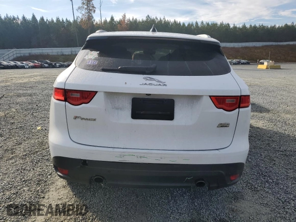 2020 Jaguar F-Pace 25t Prestige with VIN SADCK2FX1LA652961, listed as a Copart auction lot 80920254 with 55,702 mi miles and Salvage title. Bid and sale history available at DreamBid. Image 6.
