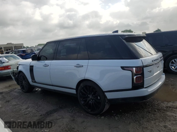2021 Land Rover Range Rover Autobiography with VIN SALGV5SE1MA448455, listed as a Copart auction lot 59468815 with 93,542 mi miles and Salvage title. Bid and sale history available at DreamBid. Image 2.