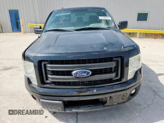 2013 Ford F-150 XL with VIN 1FTMF1CF0DFA45383, listed as a Copart auction lot 61390925 with 153,705 mi miles and Salvage title. Bid and sale history available at DreamBid. Image 5.