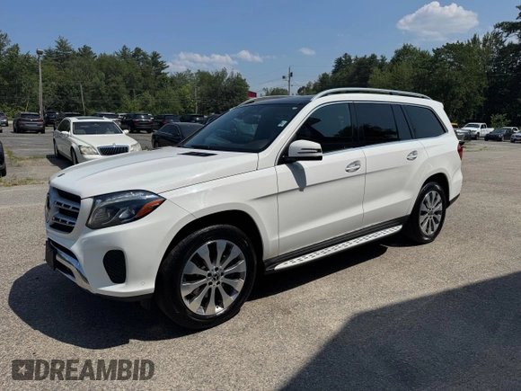 2018 Mercedes-Benz GLS 450 with VIN 4JGDF6EE1JB153365, listed as a Copart auction lot 65477955 with 136,583 mi miles and Clean title. Bid and sale history available at DreamBid. Image 2.