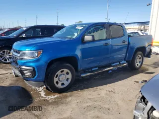 2022 Chevrolet Colorado 2WD Work Truck with VIN 1GCGSBEA9N1281660, listed as a Copart auction lot 85978484 with 20,136 mi miles and Salvage Title. Bid and sale history available at carsss.com. Image 1.