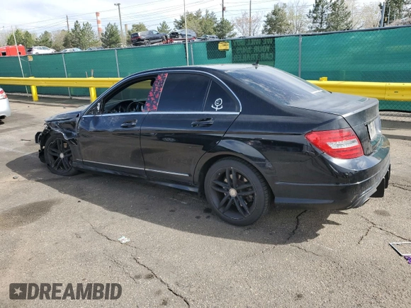 2013 Mercedes-Benz C 300 Sport with VIN WDDGF8AB7DR248667, listed as a Copart auction lot 53837375 with 53,973 mi miles and Salvage Title. Bid and sale history available at DreamBid. Image 2.