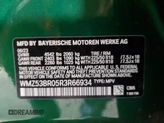 2024 MINI Countryman Cooper S with VIN WMZ53BR05R3R66934, listed as a Copart auction lot 48609165 with Not provided miles and Non repairable. Bid and sale history available at DreamBid. Image 12.