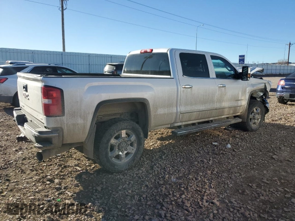 2018 GMC Sierra 2500HD SLT with VIN 1GT12TEY0JF224060, listed as a Copart auction lot 85872984 with 0 mi miles and Salvage Title. Bid and sale history available at carsss.com. Image 3.