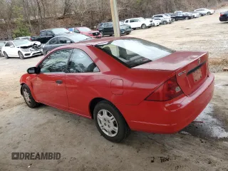 2002 Honda Civic DX with VIN 1HGEM22202L061842, listed as a Copart auction lot 43760875 with 154,751 mi miles and Salvage Title. Bid and sale history available at DreamBid. Image 2.