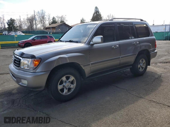 2002 Toyota Land Cruiser z VIN JTEHT05J522027452, wystawiony jako Copart lot #51141595 z przebiegiem 278 465 mil mil oraz Szkoda całkowita • Salvage title. Historia ofert i sprzedaży dostępna na DreamBid. Obrazek 1.