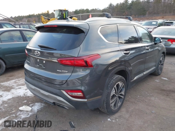 2020 Hyundai Santa Fe Limited with VIN 5NMS5CAA9LH257732, listed as a IAAI auction lot 41303693 with 112,026 mi miles. Bid and sale history available at carsss.com. Image 4.