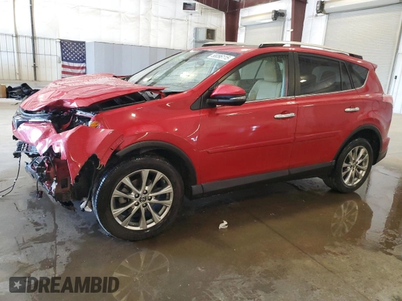 2016 Toyota RAV4 Limited z VIN JTMDFREV7GJ091183, wystawiony jako Copart lot #58096115 z przebiegiem 55 701 mil mil oraz Szkoda całkowita • Salvage title. Historia ofert i sprzedaży dostępna na DreamBid. Obrazek 1.
