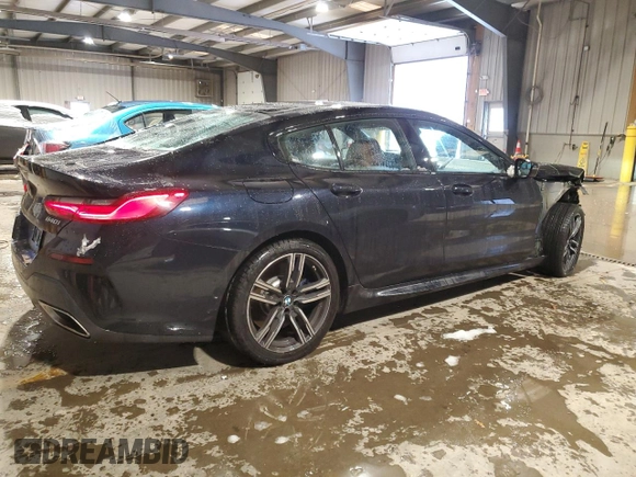 2022 BMW 8 Series 840i with VIN WBAGV4C08NCJ12339, listed as a Copart auction lot 86587434 with 35,106 mi miles and Salvage title. Bid and sale history available at DreamBid. Image 3.