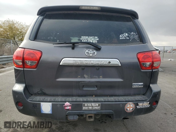 2012 Toyota Sequoia Limited with VIN 5TDJY5G1XCS068137, listed as a Copart auction lot 42330965 with 178,017 mi miles and Salvage Title. Bid and sale history available at carsss.com. Image 6.