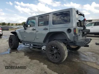 2017 Jeep Wrangler Unlimited 75th Anniversary with VIN 1C4BJWEG6HL676557, listed as a Copart auction lot 55426945 with 75,741 mi miles and Salvage title. Bid and sale history available at DreamBid. Image 2.