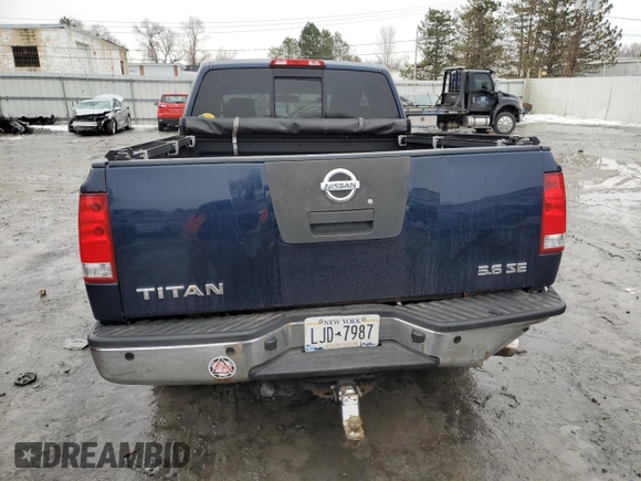 2007 Nissan Titan XE z VIN 1N6AA06BX7N227135, wystawiony jako Copart lot #84016134 z przebiegiem 120 723 mil mil oraz Nie do naprawy • Non repairable. Historia ofert i sprzedaży dostępna na DreamBid. Obrazek 6.
