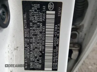 2013 Toyota Camry L with VIN 4T1BF1FK1DU221493, listed as a Copart auction lot 50368805 with 215,821 mi miles and Salvage Title. Bid and sale history available at DreamBid. Image 12.