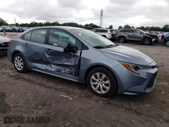 2021 Toyota Corolla LE with VIN 5YFEPMAE9MP230957, listed as a Copart auction lot 69807044 with 61,146 mi miles and Salvage Title. Bid and sale history available at DreamBid. Image 4.