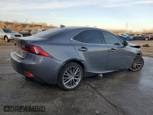 2014 Lexus IS 250 with VIN JTHCF1D20E5001364, listed as a Copart auction lot 41740785 with 116,184 mi miles and Clean title. Bid and sale history available at DreamBid. Image 3.