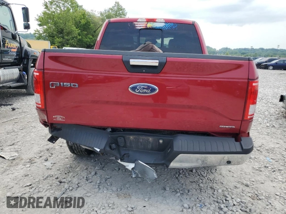 2016 Ford F-150 XLT with VIN 1FTEW1EF9GFC99602, listed as a Copart auction lot 62052234 with 147,064 mi miles and Salvage title. Bid and sale history available at DreamBid. Image 6.