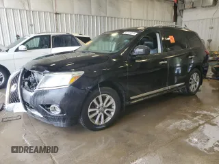 2013 Nissan Pathfinder SL with VIN 5N1AR2MM4DC689253, listed as a Copart auction lot 56123975 with Not provided miles and Clean title. Bid and sale history available at DreamBid. Image 1.