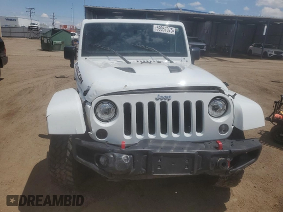 2017 Jeep Wrangler Unlimited Rubicon z VIN 1C4BJWFG1HL578230, wystawiony jako Copart lot #59957075 z przebiegiem 59 701 mil mil oraz Szkoda całkowita • Salvage title. Historia ofert i sprzedaży dostępna na DreamBid. Obrazek 5.