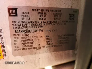 2014 Buick Enclave Premium with VIN 5GAKRCKD8EJ311999, listed as a Copart auction lot 80928474 with 189,430 mi miles and Salvage Title. Bid and sale history available at carsss.com. Image 13.